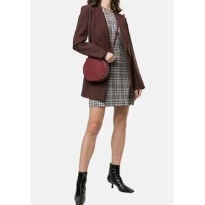 Theory Plaid Shift Sleeveless Dress Shift Dress A Classic Plaid Motif Size 18